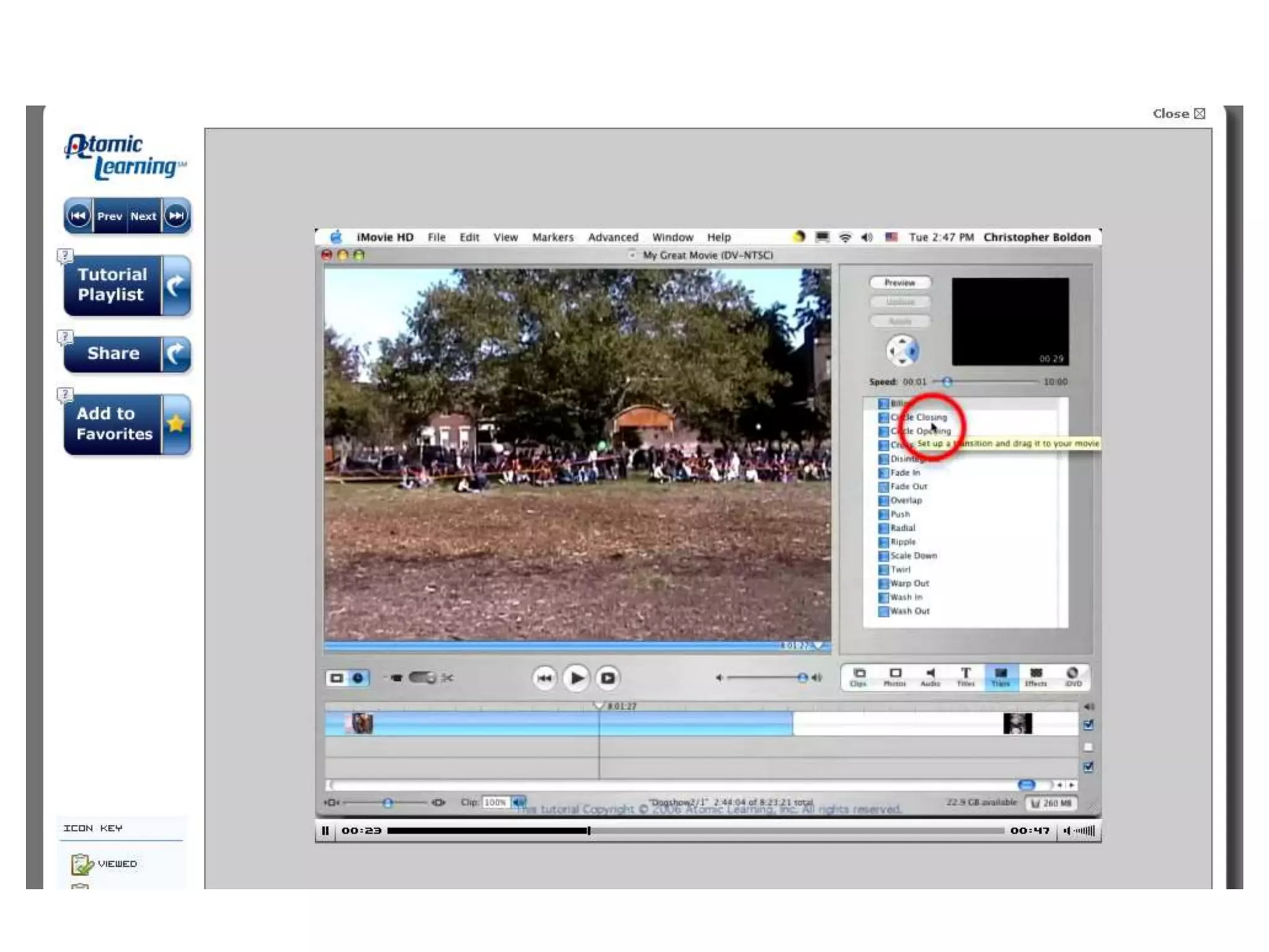 Atomic learning slide
