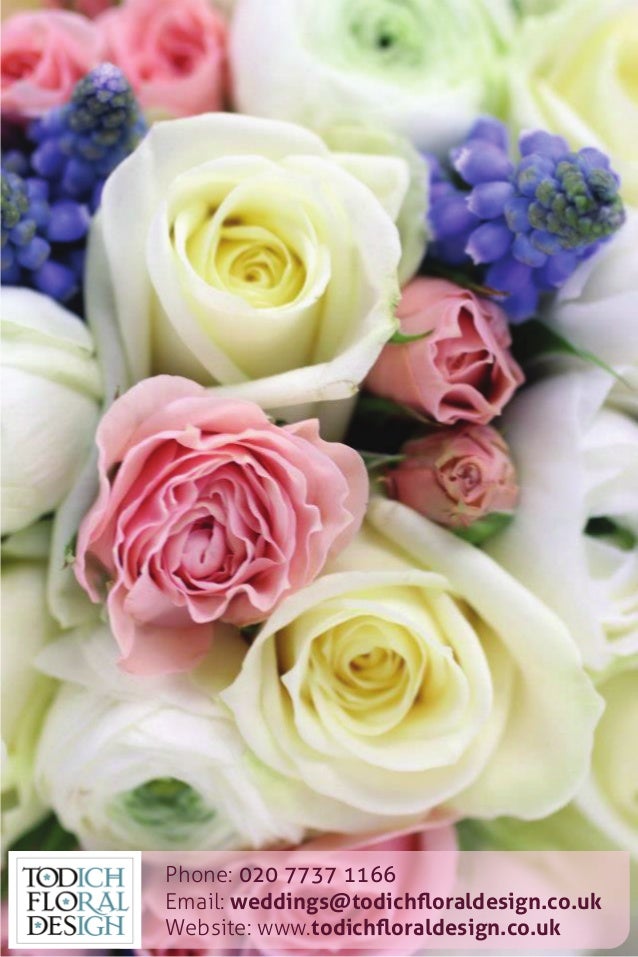 January wedding flowers by London florist