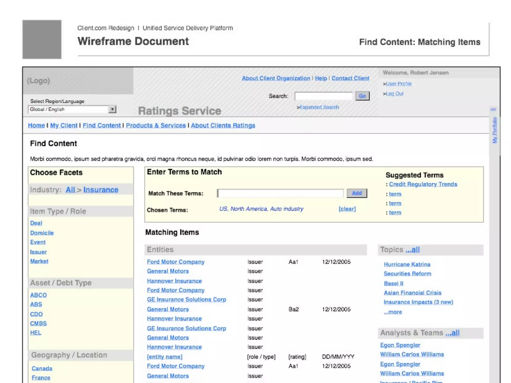 Wire Frame




             Designing the Experience of Information Retrieval : Janus Boye Conference 2009   Joe Lamantia   142
 