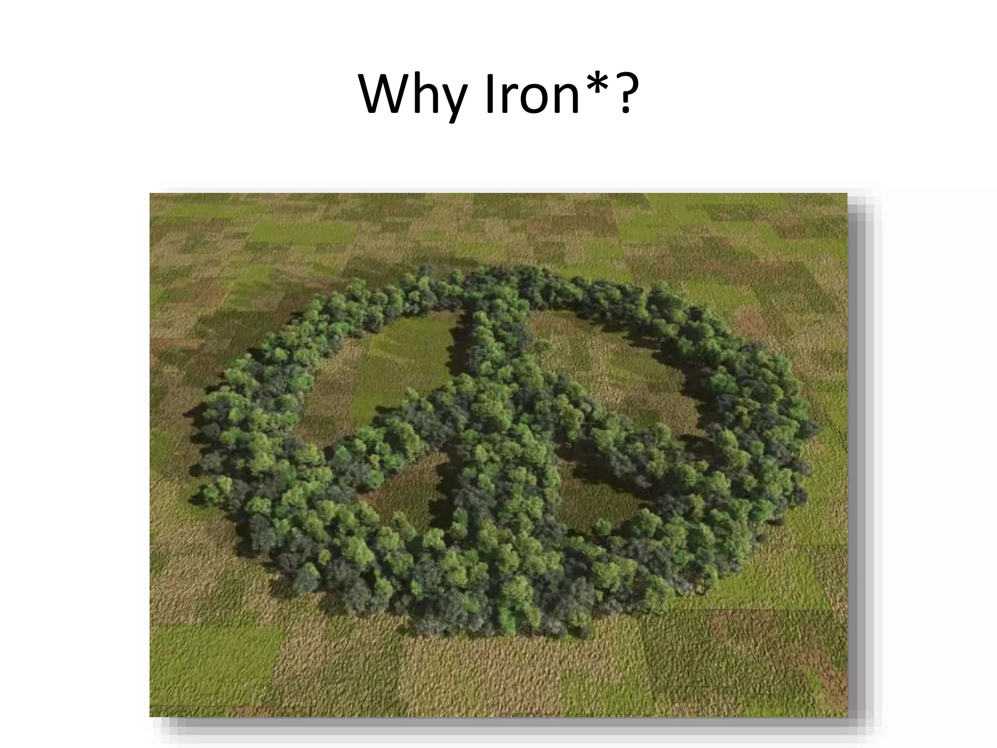 Why Iron*?
 