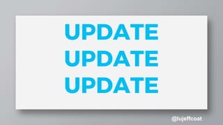 @lujeffcoat
UPDATE
UPDATE
UPDATE
 