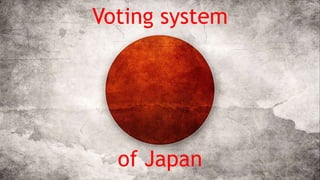 Voting system
of Japan
 