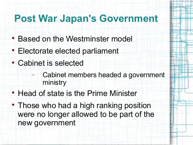 Japan form of government