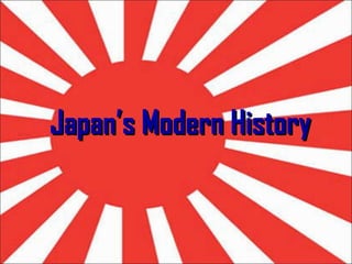 Japan’s Modern History 