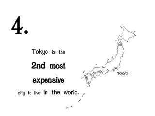 4.
Tokyo is the

2nd most
expensive
city to live

in the world.

x
TOKYO

 