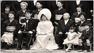 Wedding - Wata-boshi is the headgear of the bride at the wedding in the tradional Shinto rite.
 