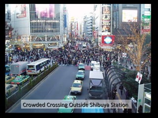 Crowded Crossing Outside Shibuya Station 