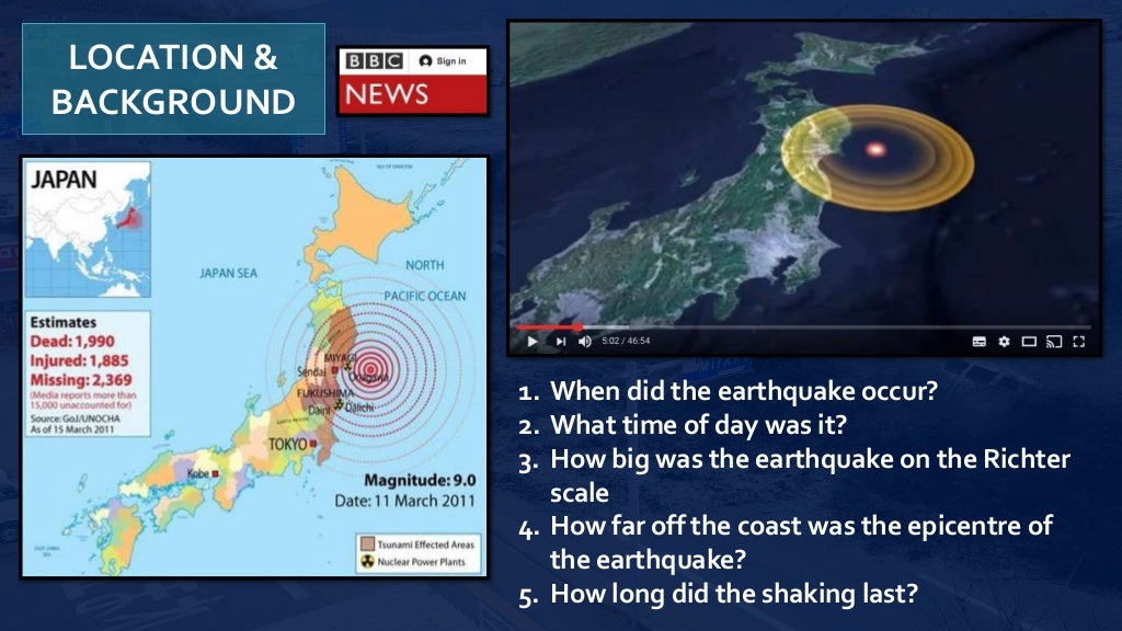 japan earthquake 2011 case study aqa