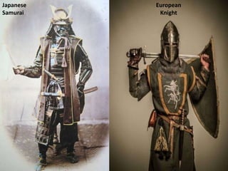 Japanese 
Samurai 
European 
Knight 
 