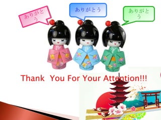Thank You For Your Attention!!!
ありがと
う
ありがとう
 