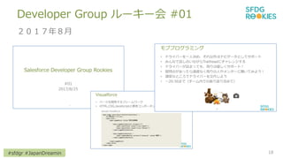 #sfdgr #JapanDreamin
Developer Group `` #01
꣸
18
 