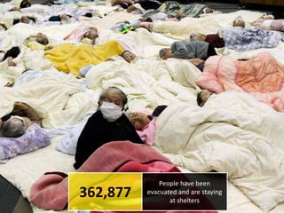 362,877<br />People have been evacuated and are staying at shelters<br />