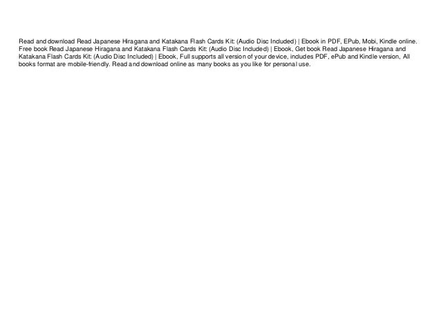 Read Japanese Hiragana And Katakana Flash Cards Kit Audio Disc Incl