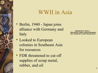 WWII in Asia ,[object Object],[object Object],[object Object]
