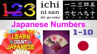 Japanese Numbers
1-10
 
