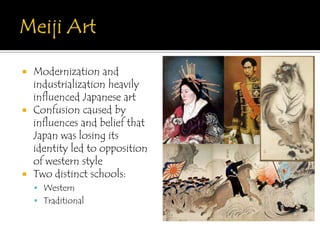  1853 Isolationism of Japan ends, influx of trade.