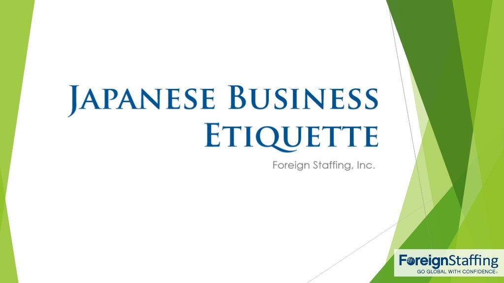 Japanese Business Etiquette