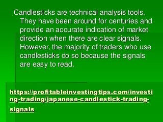 https://profitableinvestingtips.com/investi
ng-trading/japanese-candlestick-trading-
signals
Candlesticks are technical an...