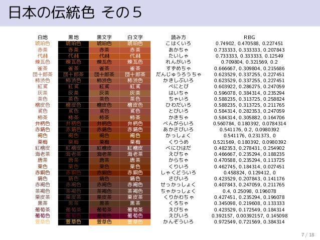 日本の伝統色