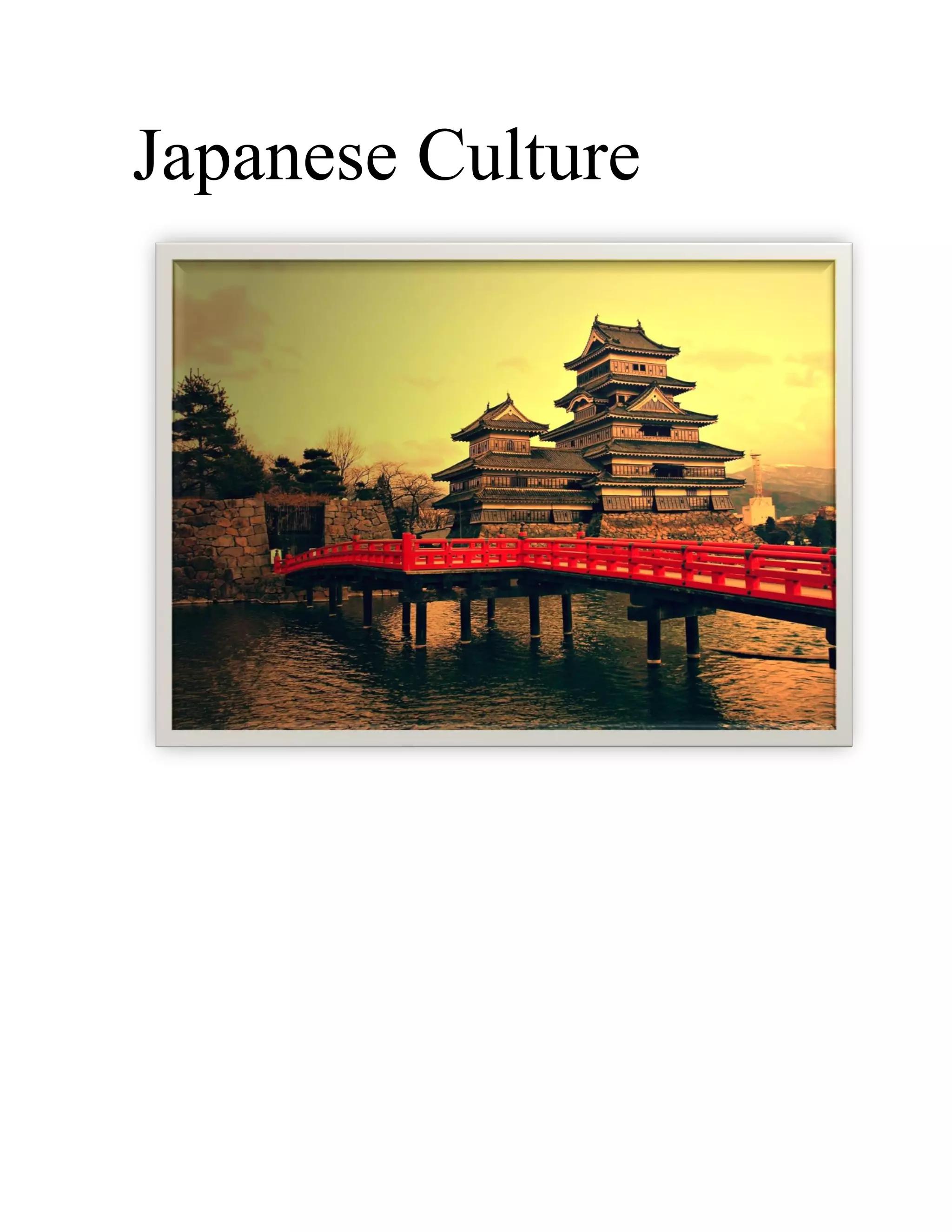 Japanese culture PDF