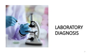 LABORATORY
DIAGNOSIS
25
 