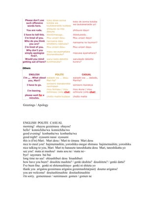 Japanese English Word
