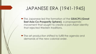 Art and Music in the Japanese Era of the Philippines (1941-1945) | PPTX