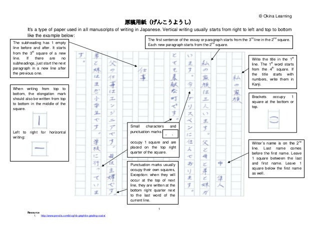 Writing japanese essay