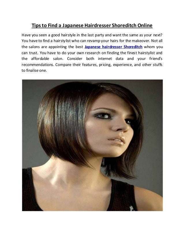 Japanese Hairdresser Shoreditch Online