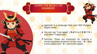 Simple and Effective Beginner's Guide to Learning Japanese Language | PPTX