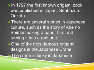 Japanese origami cranes | PPTX