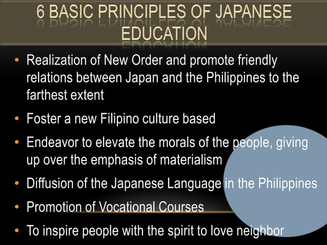 Japanese regime Education in the Philippines | PPT