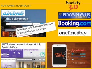 PLATFORMS: HOSPITALITY
MATE Hotels creates their own Hub &
Spoke platform
 