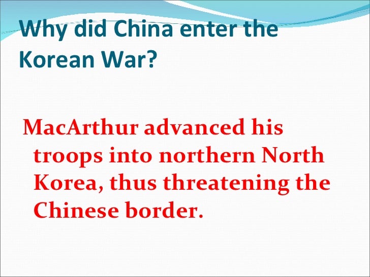 👍 Why did china enter the korean war. Why did China intervene in the