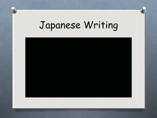 Japanese Writing
 