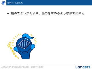 ピボットしました
● 纏めてどっかんより、協力を求めるような形で出来る
 