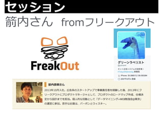 セッション 
箭内さん fromフリークアウト 
 