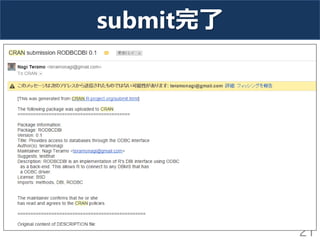 submit完了
21
 