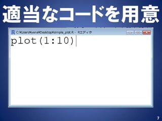 適当なコードを用意



        7
 