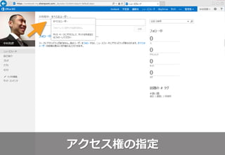 アクセス権の指定
 