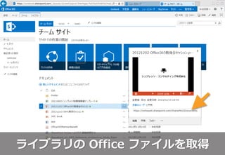 ライブラリの Office ファイルを取得
 