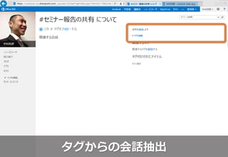 タグからの会話抽出
 