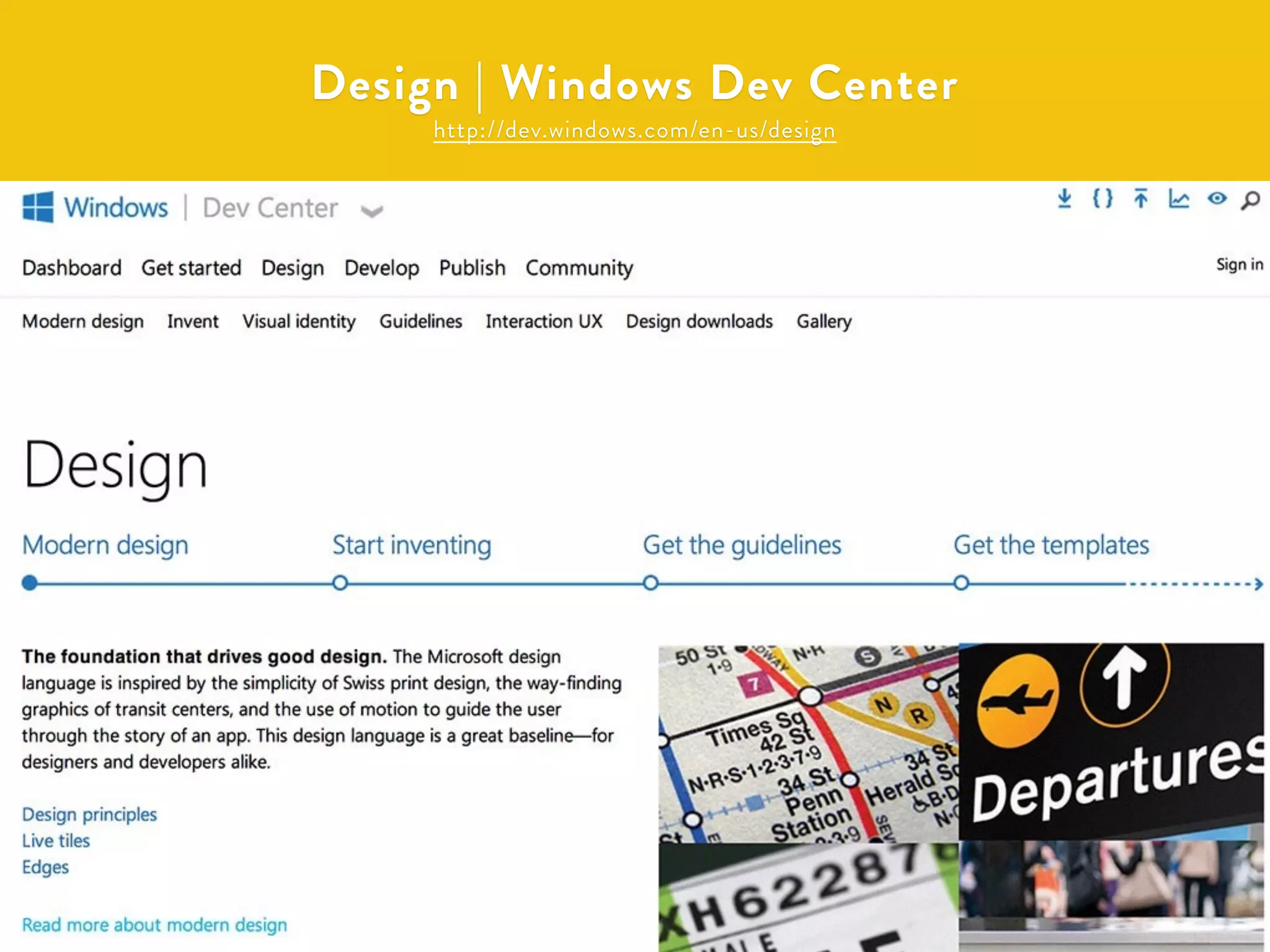 Design | Windows Dev Center 
http://dev.windows.com/en-us/design 
WOOMOO INC 
 