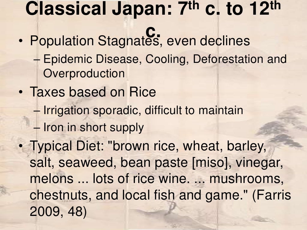 Early Japanese Food History