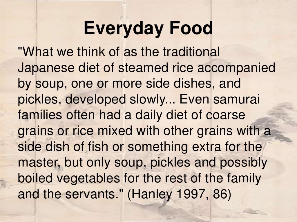 Early Japanese Food History