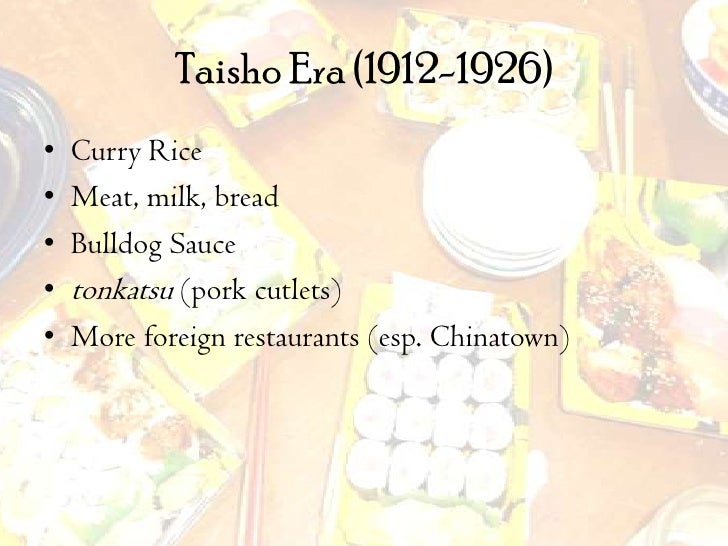 Modern Japanese Food History