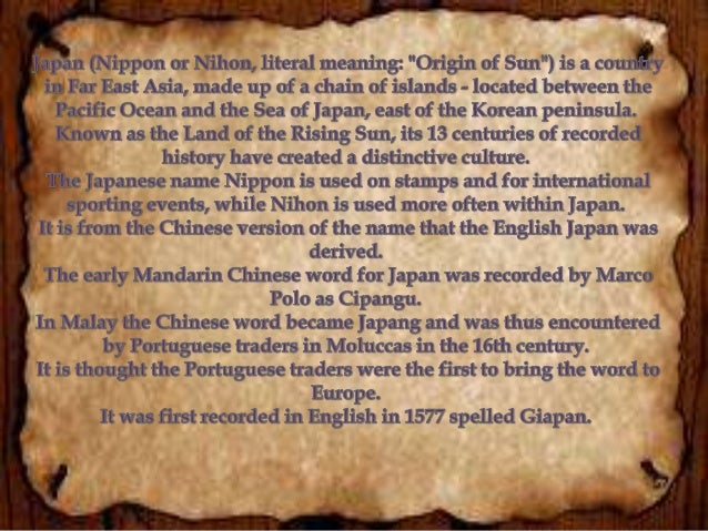 Japan's brief history
