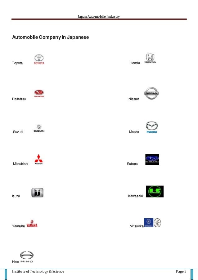 Japan Automobile Industry