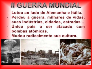 DEMOGRAFIA127 milhões de habitantes, com 80% deles na área urbana.