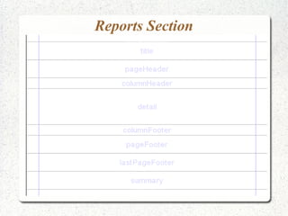 Reports Section
 
